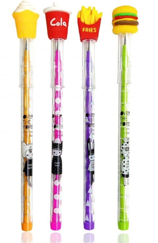 Fast food design fancy pencil (pack of 4 pencil) - Image 7