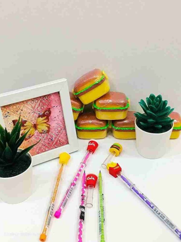 Fast food design fancy pencil (pack of 4 pencil) - Image 2