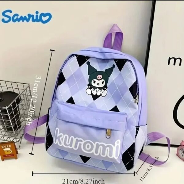 Kuromi Trendy Girls Backpack ,Stylish & Spacious College Bag - Image 7