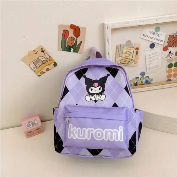 Kuromi Trendy Girls Backpack ,Stylish & Spacious College Bag - Image 4