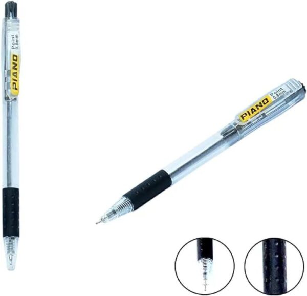 Ballpoints Pens Black Pointer,0.8 mm - Pack of 10