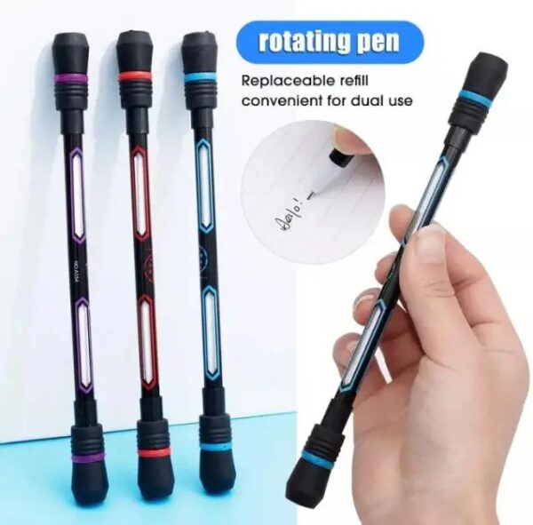 Spinning writing pen