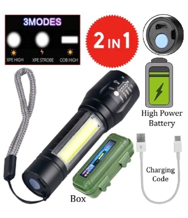 2-in-1 LED Torch and Emergency Light