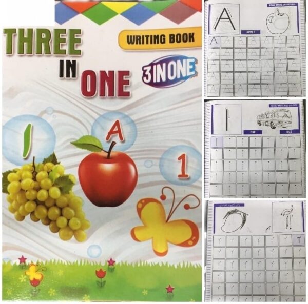Three in One Writing Book , English, Numbers & Urdu for Kids - Image 2