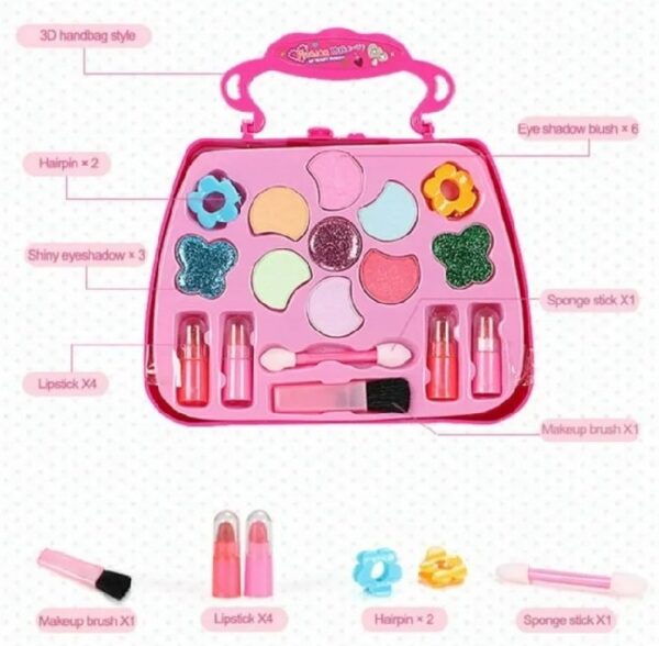 VIP Kids Makeup Kit Set,Creative Pretend Play Makeup Toys for Girls