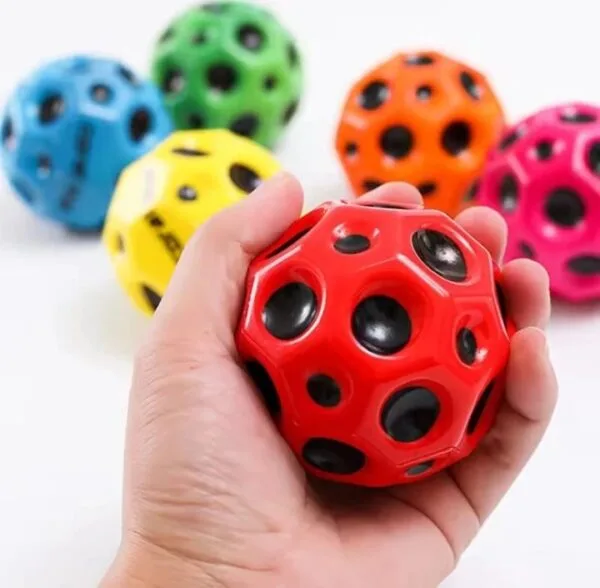 Moon Ball (Pack of 2 balls) High Bounce Colorful Balls for Kids & Outdoor Fun